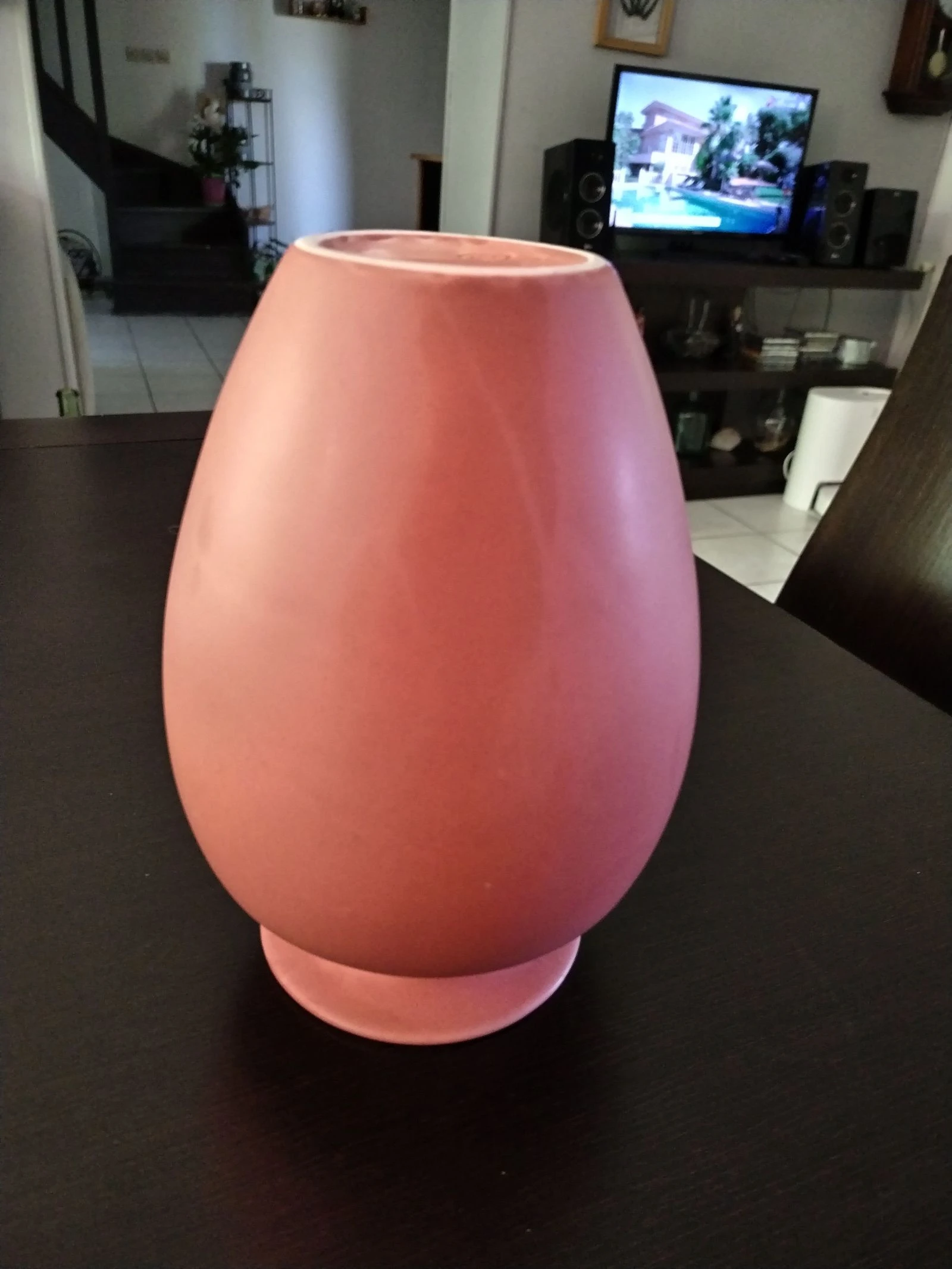 Vaso vintage retro de cerámica esmaltada, terracota naranja. – photo 6